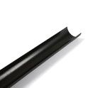 Product image for Cast Iron Style Half Round Guttering 112mm x 4m Plastic - Black