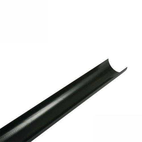 Product image for Cast Iron Style Half Round Guttering 112mm x 2m Plastic - Black