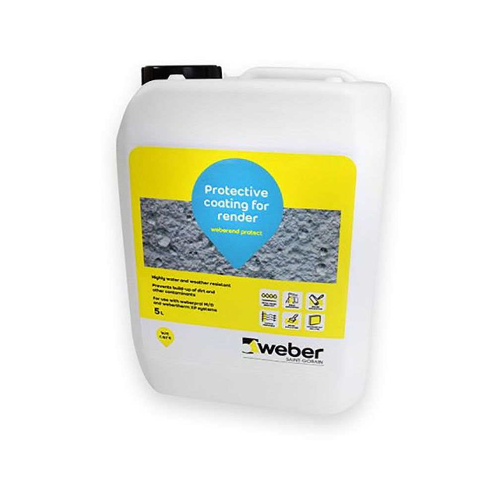 Product image for Saint Gobain Weberend Protect Coating for Render - 5L