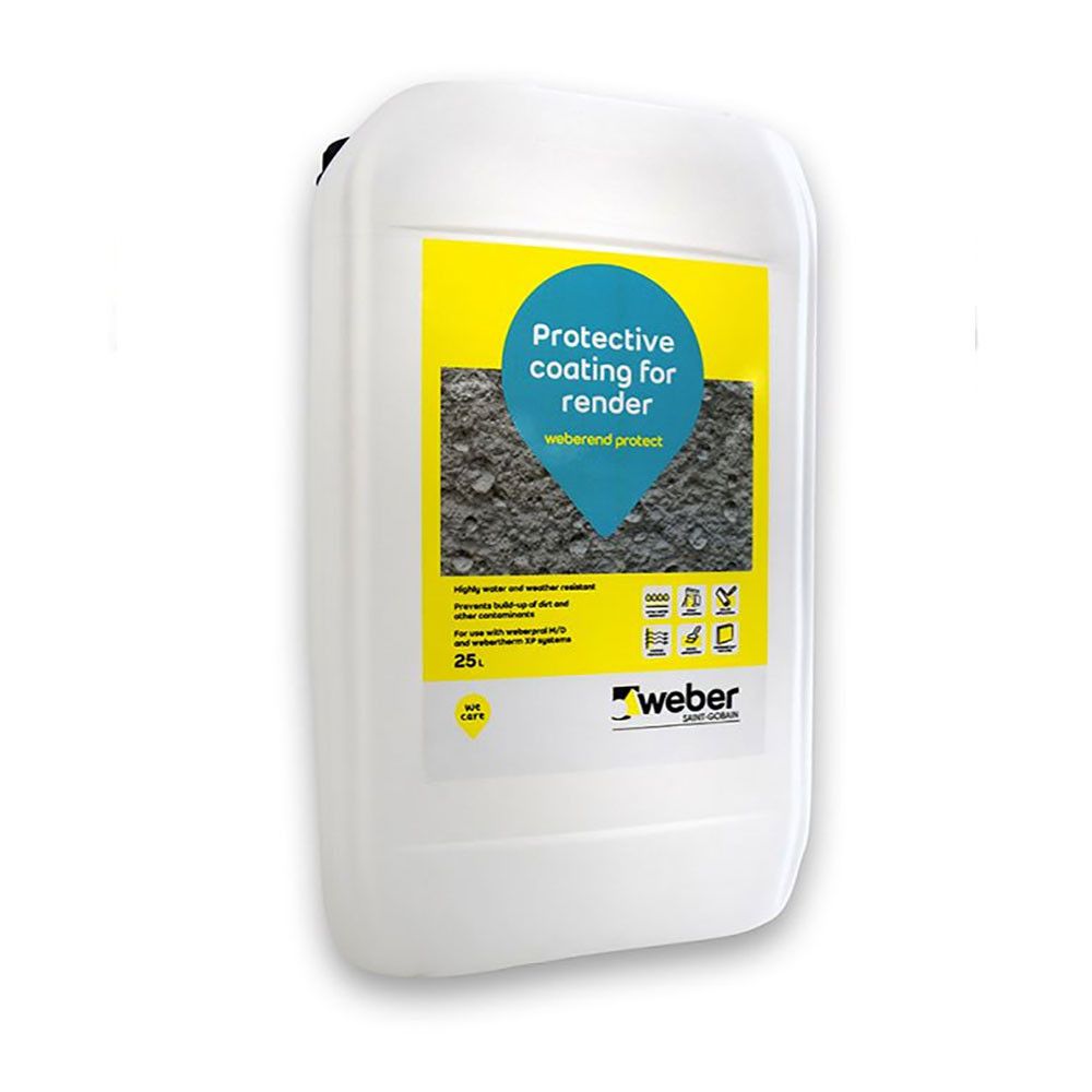 Product image for Saint Gobain Weberend Protect Coating for Render - 25L