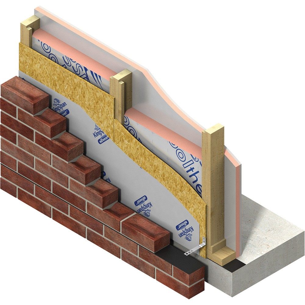 Image of Kingspan Kooltherm K112 Phenolic Insulation Framing Board 2400 X 1200 X 50mm - Pack of 6 Sheets