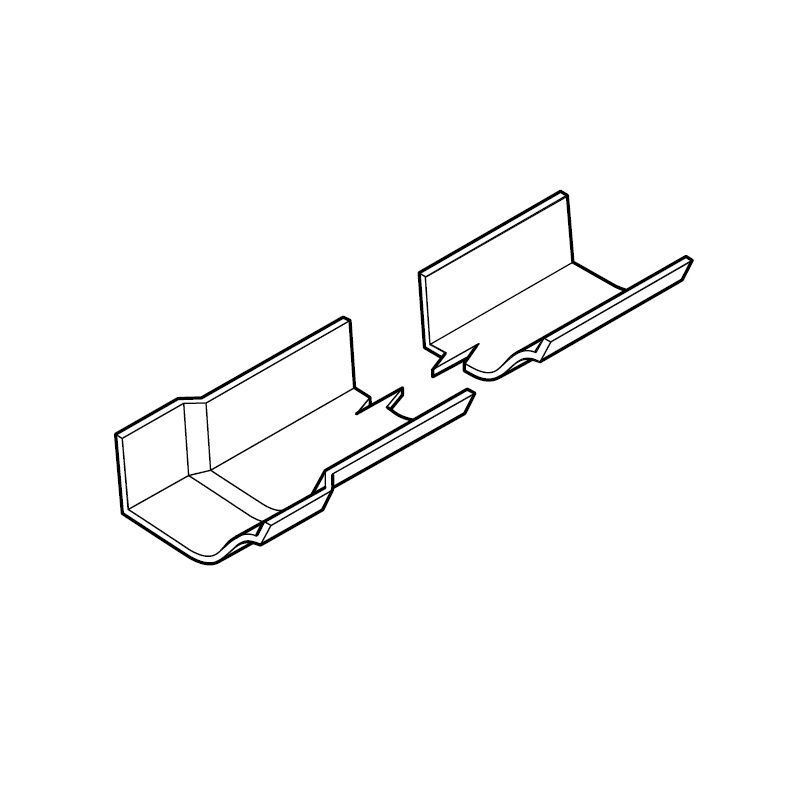 Image of Aluminium Guttering Victorian Ogee 100mm x 1.83m - Black