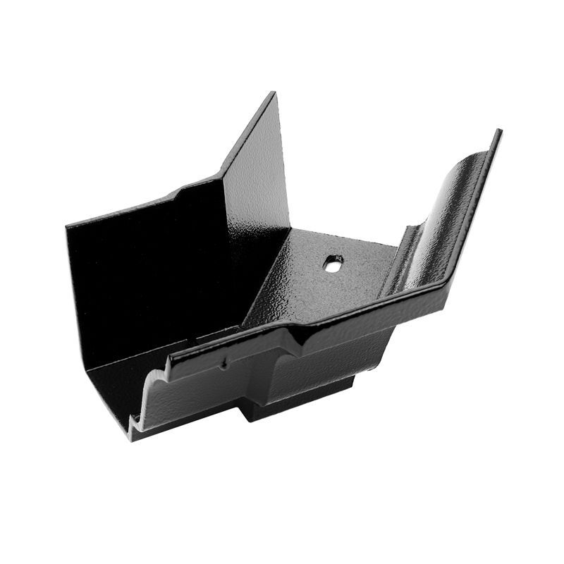 Product image for Cast Aluminium Guttering Moulded 135dg External Angle 150mm x 100mm - Textured Black