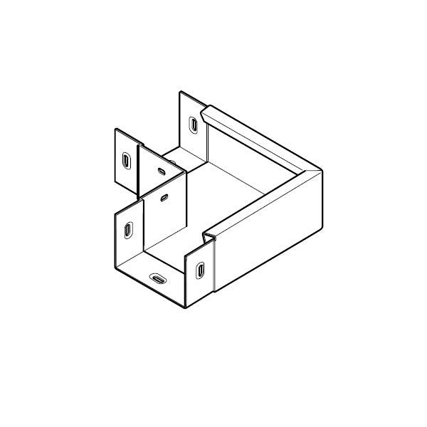 Product image for Alumasc GX Joggle 90dg External Angle in Black - 150mm x 100mm