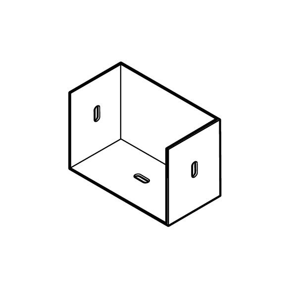 Product image for Alumasc GX Joggle Right Hand Stopend in White - 180mm x 125mm