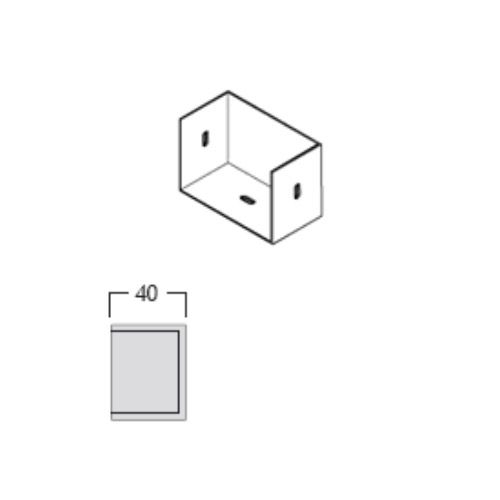 Product image for Alumasc GX Joggle Right Hand Stopend in Black - 100mm x 75mm