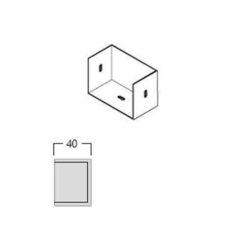 Product image for Alumasc GX Joggle Right Hand Stopend in Pearl White - 100mm x 75mm