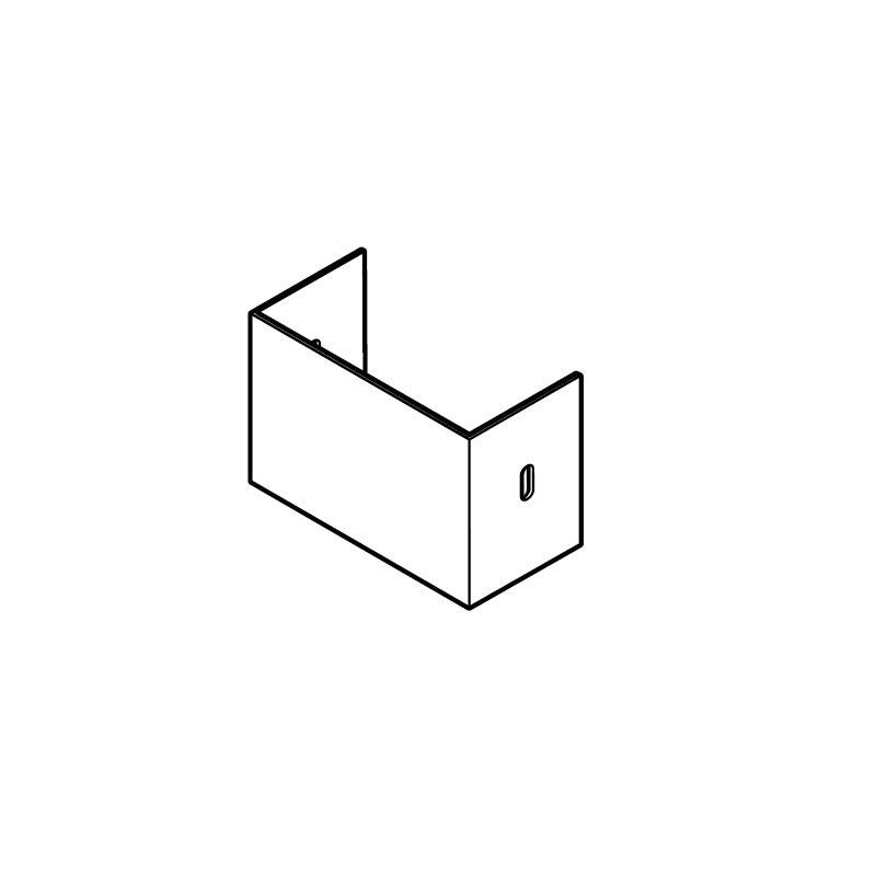 Product image for Alumasc GX Joggle Left Hand Stopend in Agate Grey - 100mm x 75mm