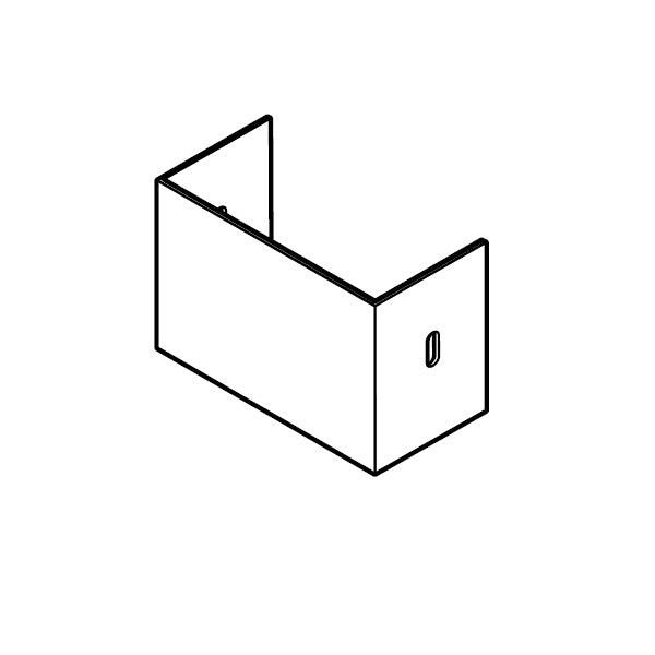Product image for Alumasc GX Joggle Left Hand Stopend in Basalt Grey - 100mm x75mm