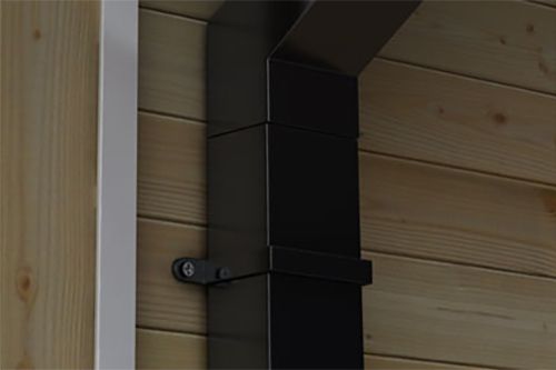 Product image for Alumasc Flushjoint Rectangular 112.5dg 2 Piece 250mm Offset 100mm x 75mm - Anthracite Grey