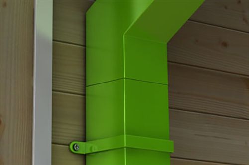 Product image for Alumasc Flushjoint Square Standard Downpipe Bracket 75mm x 75mm - Anthracite Grey