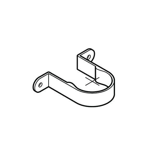 Product image for Alumasc Flushjoint Circular Standard Pipe Clip 63mm - Milled