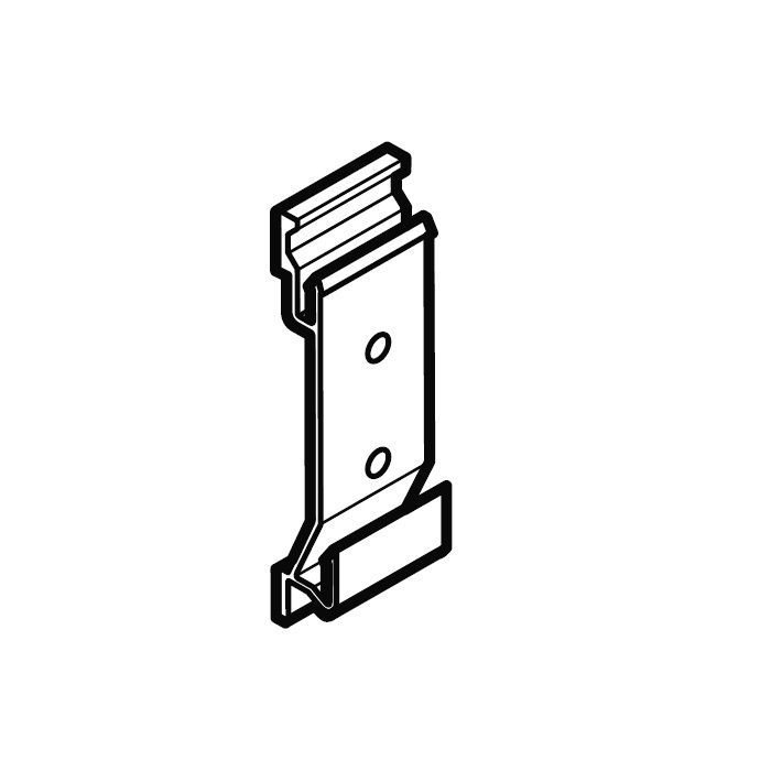 Product image for Alumasc Aqualine Half Round Fascia Bracket in White - 150mm x 75mm