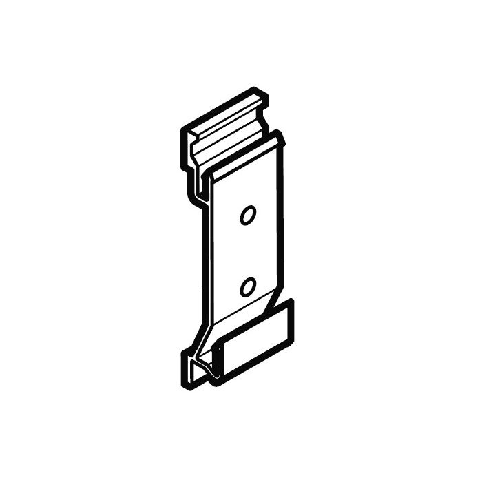 Product image for Alumasc Aqualine Half Round Fascia Bracket in White - 120mm x 60mm