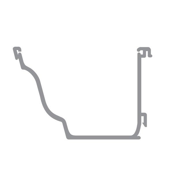 Product image for Alumasc Aqualine 140mm x 100mm Moulded Running Outlet 63mm - Moss Green