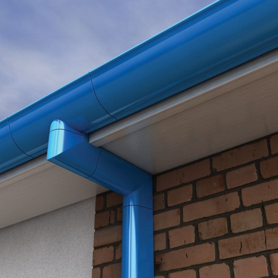 Image of Alumasc Aqualine Modern 3 Metre Gutter Run in Black - 150mm x 120mm