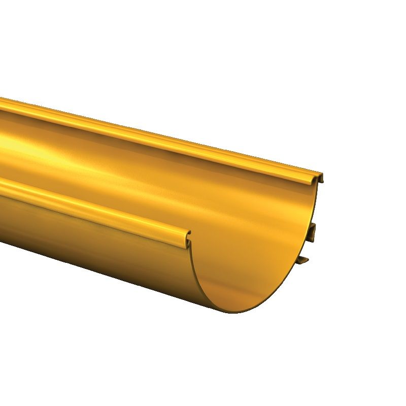 Product image for Alumasc Aqualine Half Round 90dg Internal Angle in Metallic Silver - 120mm x 60mm