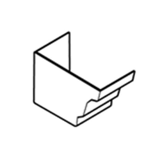 Product image for Alumasc Aqualine Moulded Left Hand Stop End in Mouse Grey - 140mm x 100mm