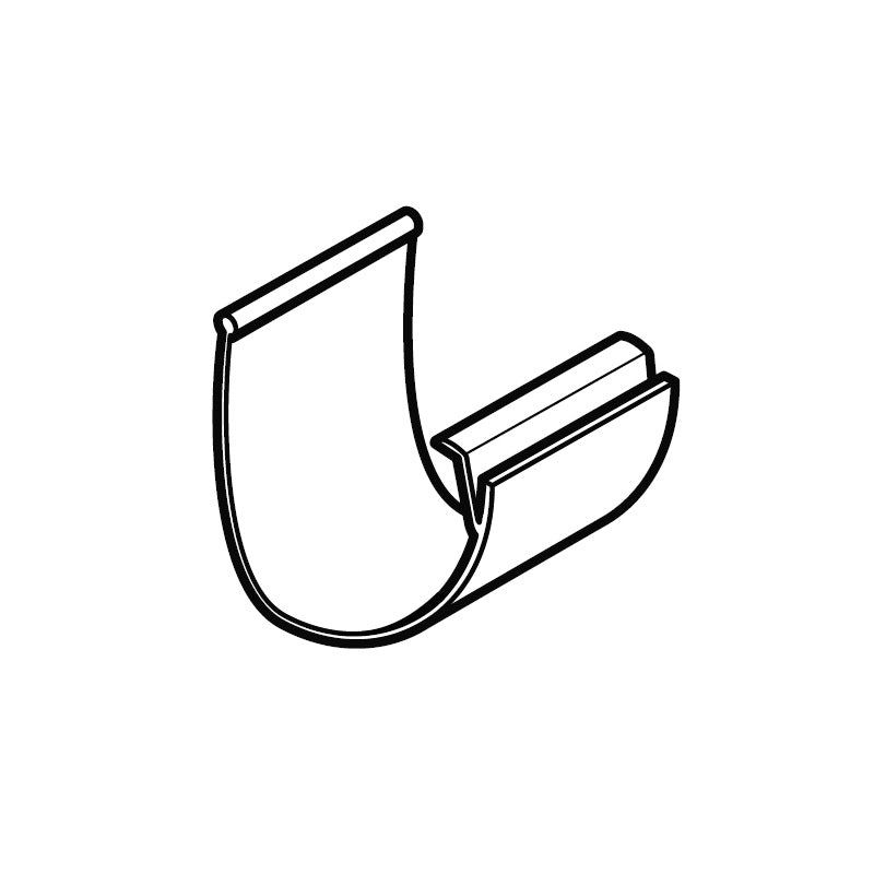 Product image for Alumasc Aqualine Modern Union Clip in Black - 150mm x 120mm