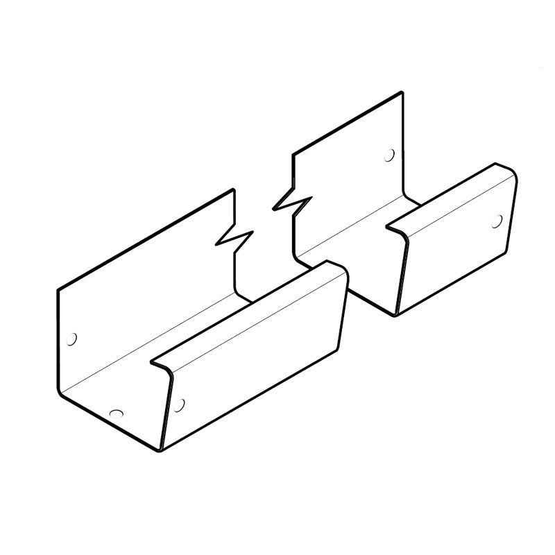 Product image for Alumasc GX Smooth 3 Metre Gutter Assembly in Graphite Grey - 140mm x 100mm