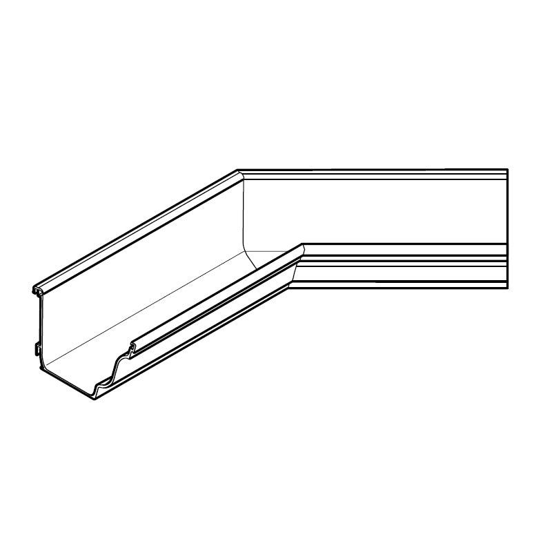 Product image for Alumasc Aqualine Moulded 135dg Internal Angle in Anthracite Grey - 160mm x 100mm