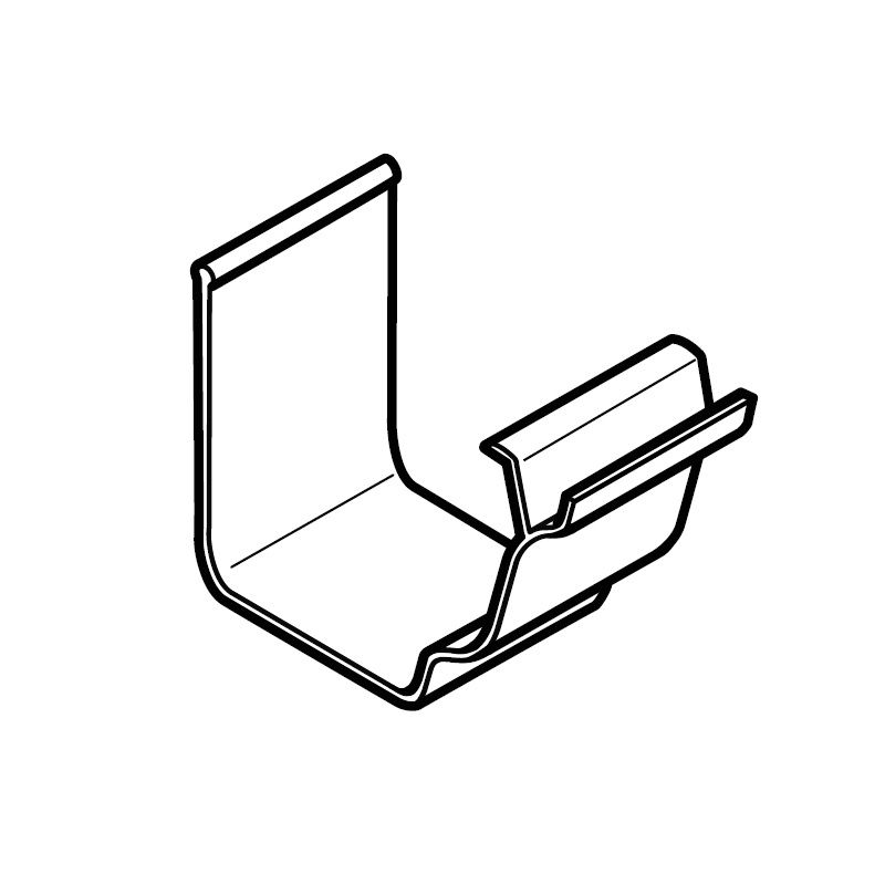 Product image for Alumasc Aqualine Moulded Union Clip in Moss Green - 140mm x 100mm