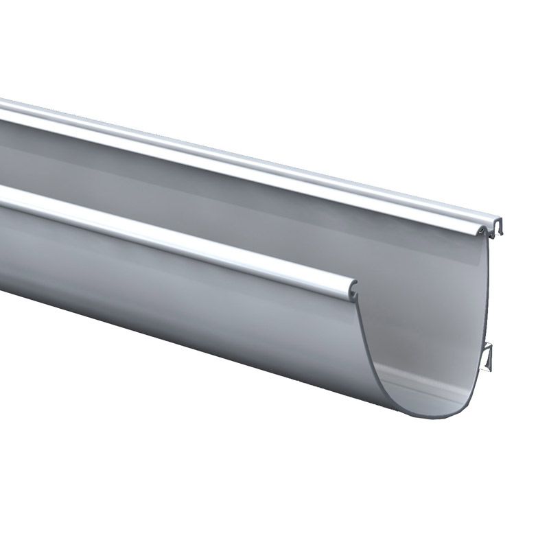 Product image for Alumasc Aqualine Modern Right Hand Stop End in Metallic Silver - 150mm x 120mm