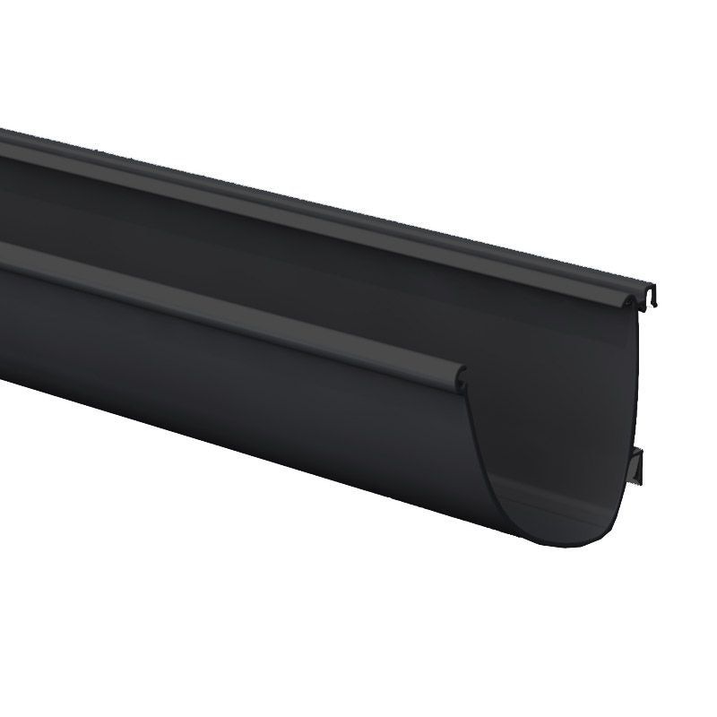 Product image for Alumasc Aqualine Modern Left Hand Stop End in Black - 150mm x 120mm