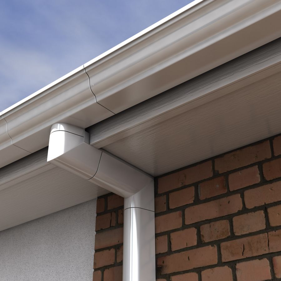 Product image for Alumasc Aqualine Moulded Gutter Starter Pack - 160mm x 100mm