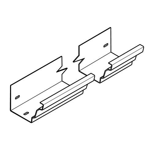 Image of Alumasc GX Moulded 3 Metre Gutter Assembly in Graphite Grey - 140mm x 100mm