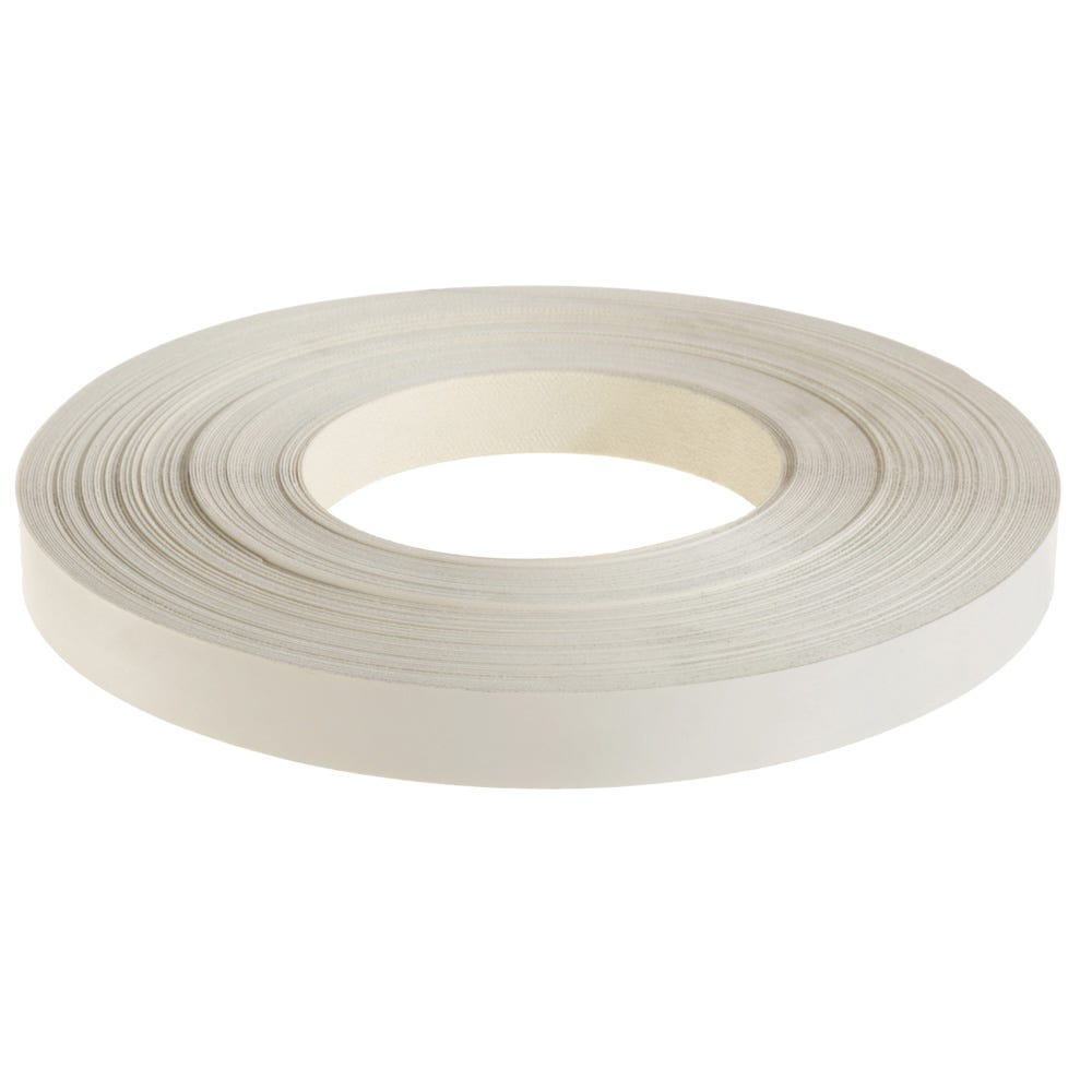 Product image for 22mm White Iron On Edging Tape 50m
