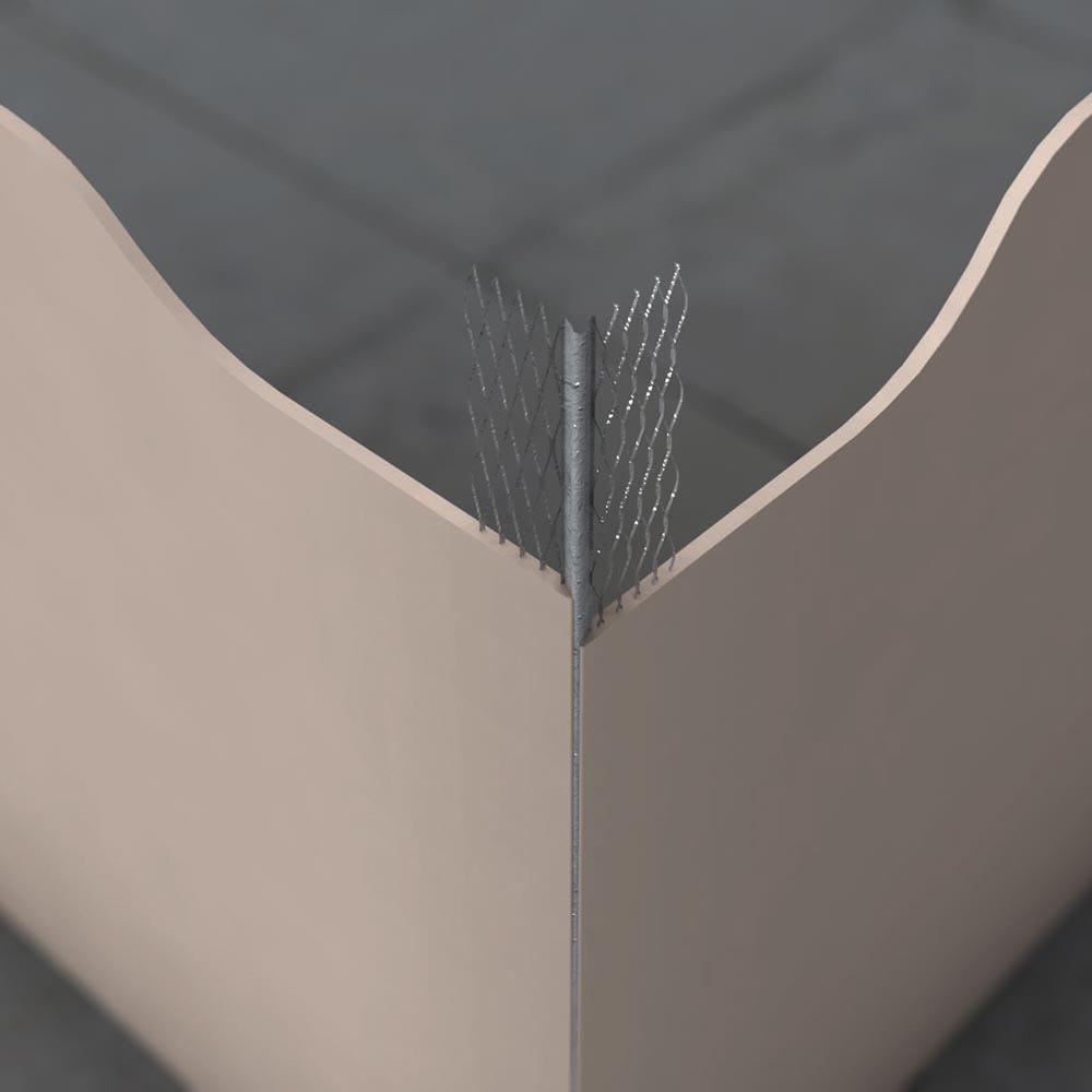 Product image for Speed Pro Maxi Angle Bead Short Wing Galvanised 3000mm (558) Pack Of 50