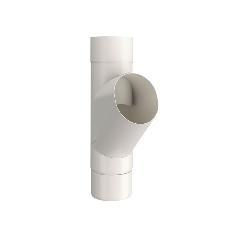 Product image for Lindab 87mm Round Adjustable Branch - Antique White