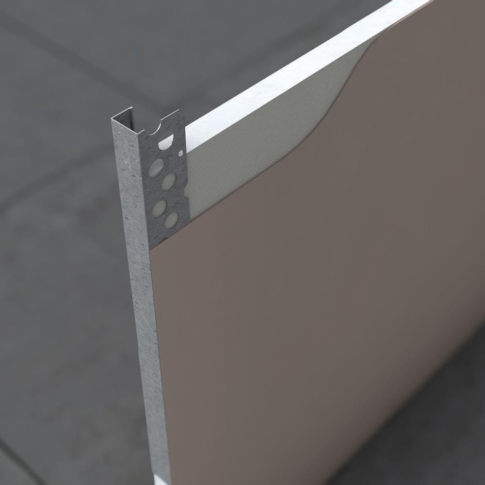 Image of 10mm Speed Pro Plasterboard Edge Bead Galvanised 3000mm (567)