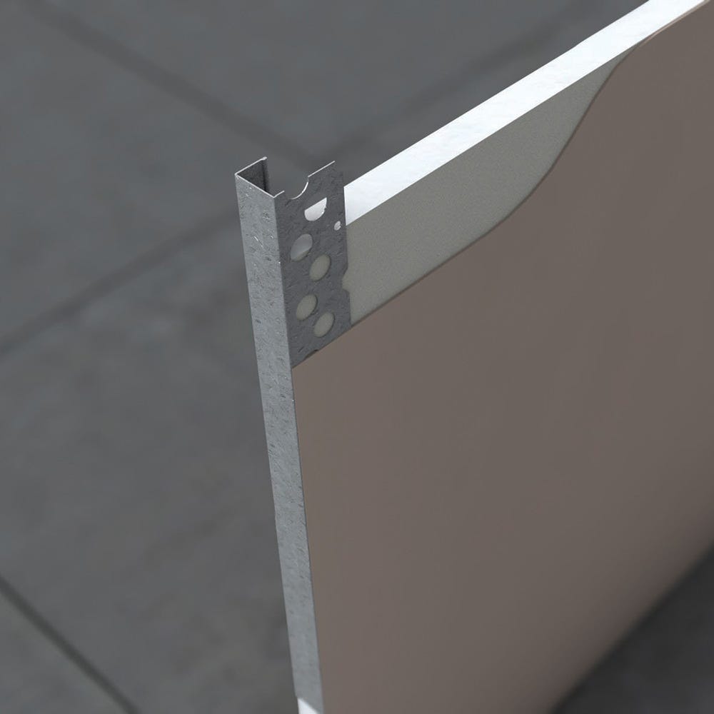 Product image for 15mm Speed Pro Plasterboard Edge Bead Galvanised 3000mm (576)