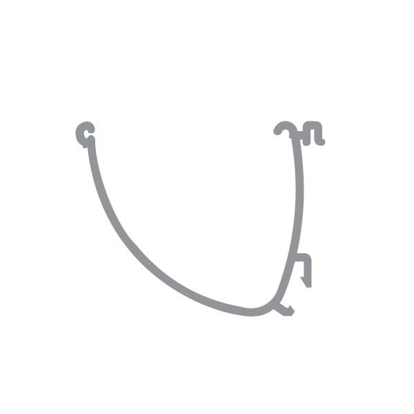 Product image for Alumasc Aqualine 150mm x 120mm Modern Running Outlet 63mm - Black