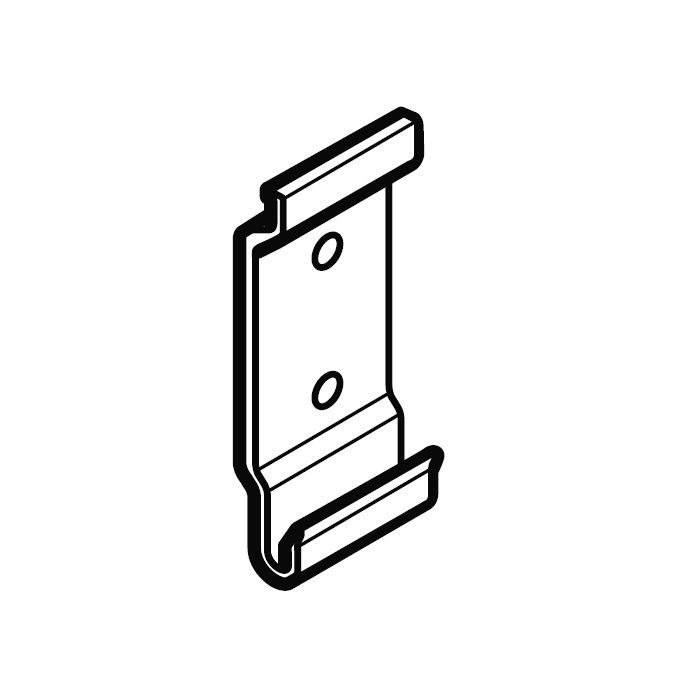 Product image for Alumasc Aqualine Box Fascia Bracket in Black - 160mm x 100mm