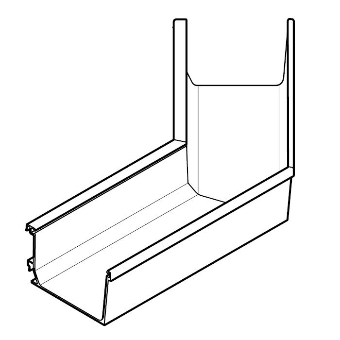 Product image for Alumasc Aqualine Box 135dg External Angle in White - 140mm x 100mm