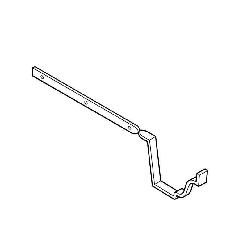 Product image for Aluminium Gutter Moulded Side Fix Rafter Bracket 150 x 100mm - Black