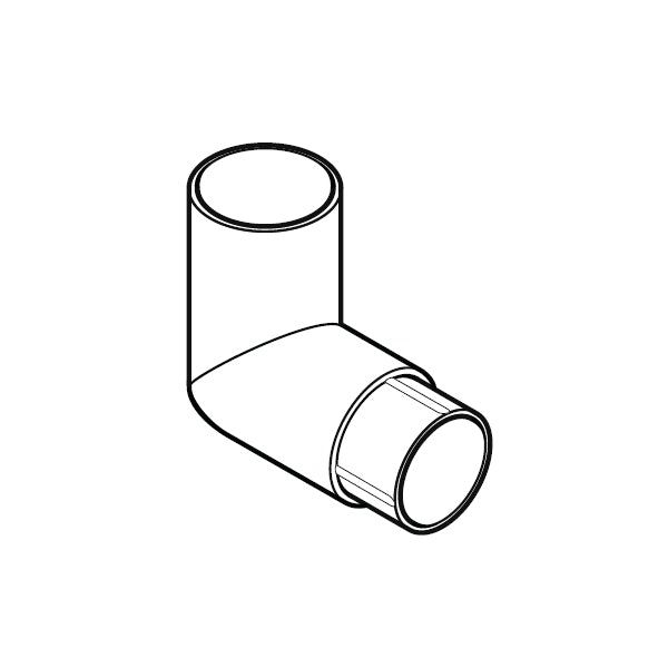 Product image for Alumasc Flushjoint Circular 92.5dg Downpipe Bend 63mm - Anthracite Grey