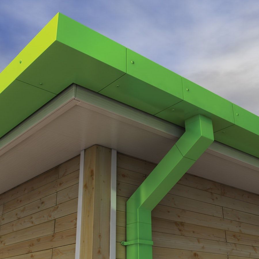 Product image for Alumasc GX Joggle 3 Metre Gutter Assembly in Black - 150mm x 100mm