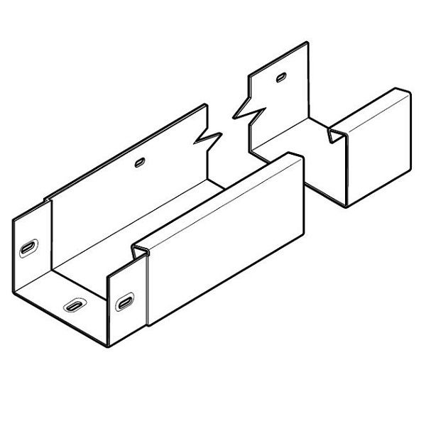 Product image for Alumasc GX Joggle 3 Metre Gutter Assembly in Slate Grey - 150mm x 100mm
