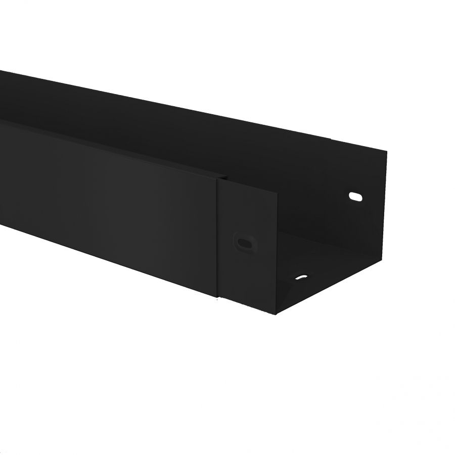Product image for Alumasc GX Joggle 3 Metre Gutter Assembly in Anthracite Grey - 180mm x 125mm