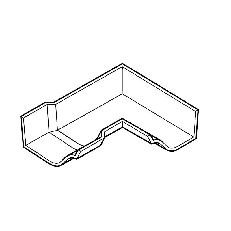 Image of Aluminium Victorian Ogee 90 Degree Int Angle 100mm - Textured Black
