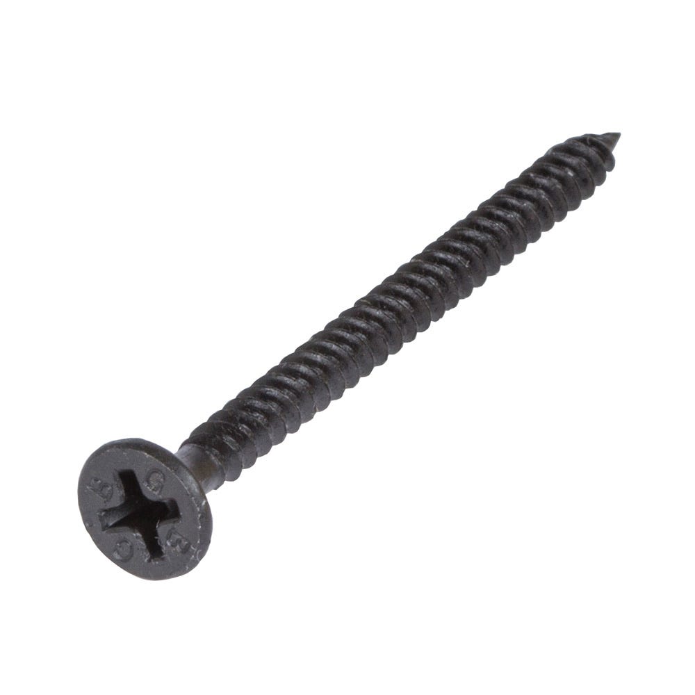 Product image for 50mm British Gypsum Drywall Screws Black Phosphate Box Of 500