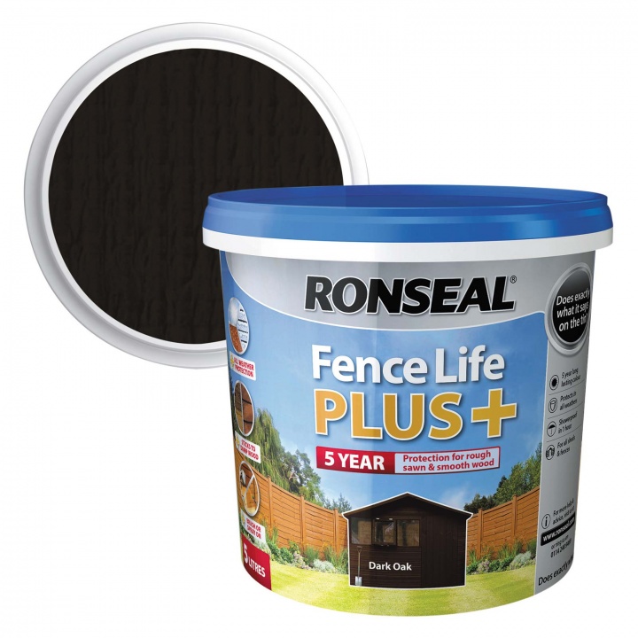 Image of Ronseal Fence Life Plus 5 Litres Harvest Gold
