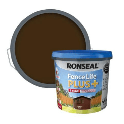 Image of Ronseal Fence Life Plus 5 Litres Medium Oak