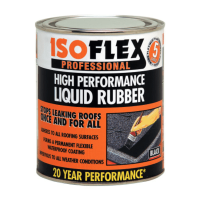 Image of Ronseal Isoflex Liquid Rubber Black 2.1 Litres
