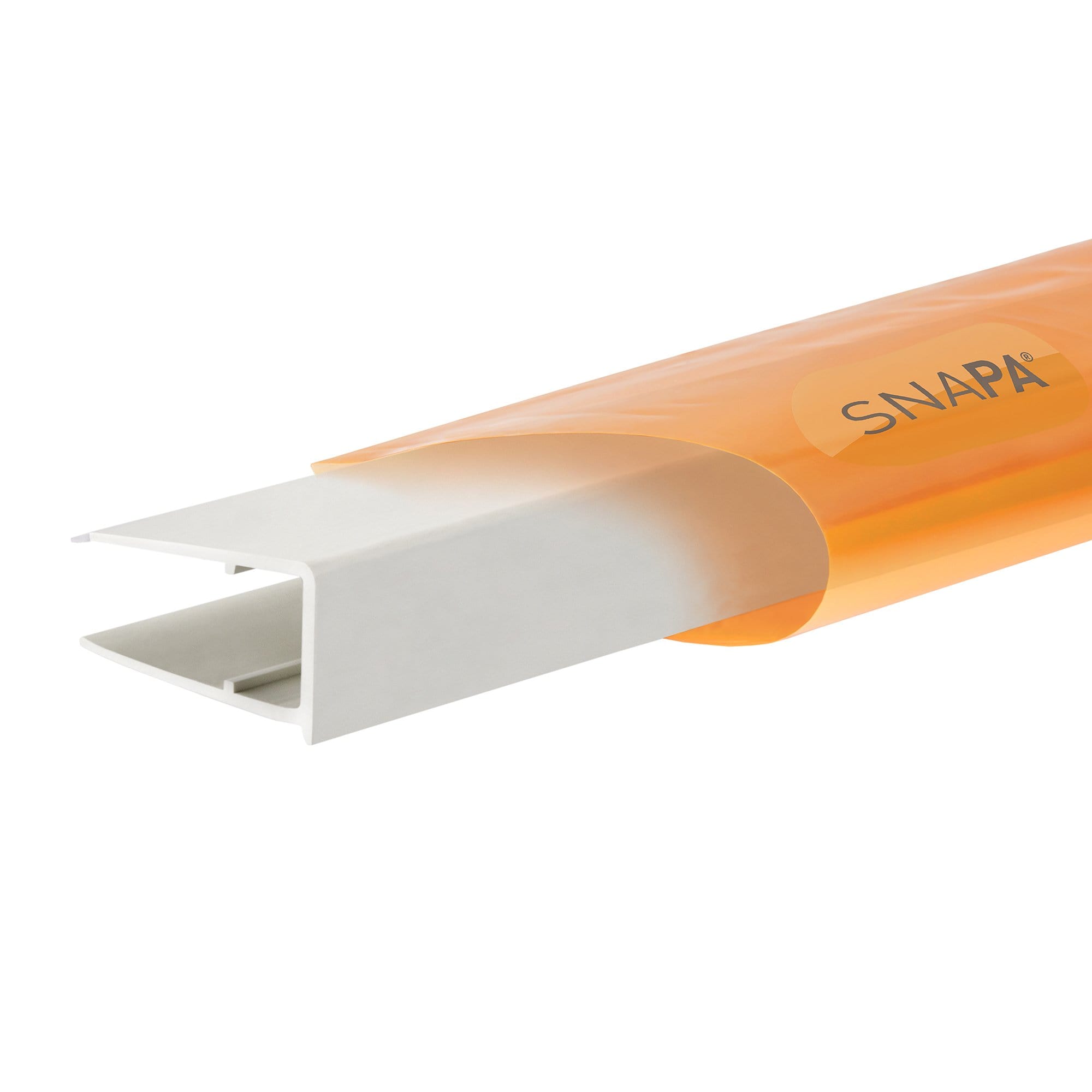 Product image for Snapa PVC Drip Trim White 2.1m 10mm