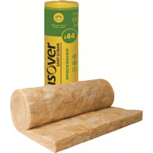 Product image for 100mm Isover Spacesaver Loft Roll Insulation Ready-Cut (14.13m²)